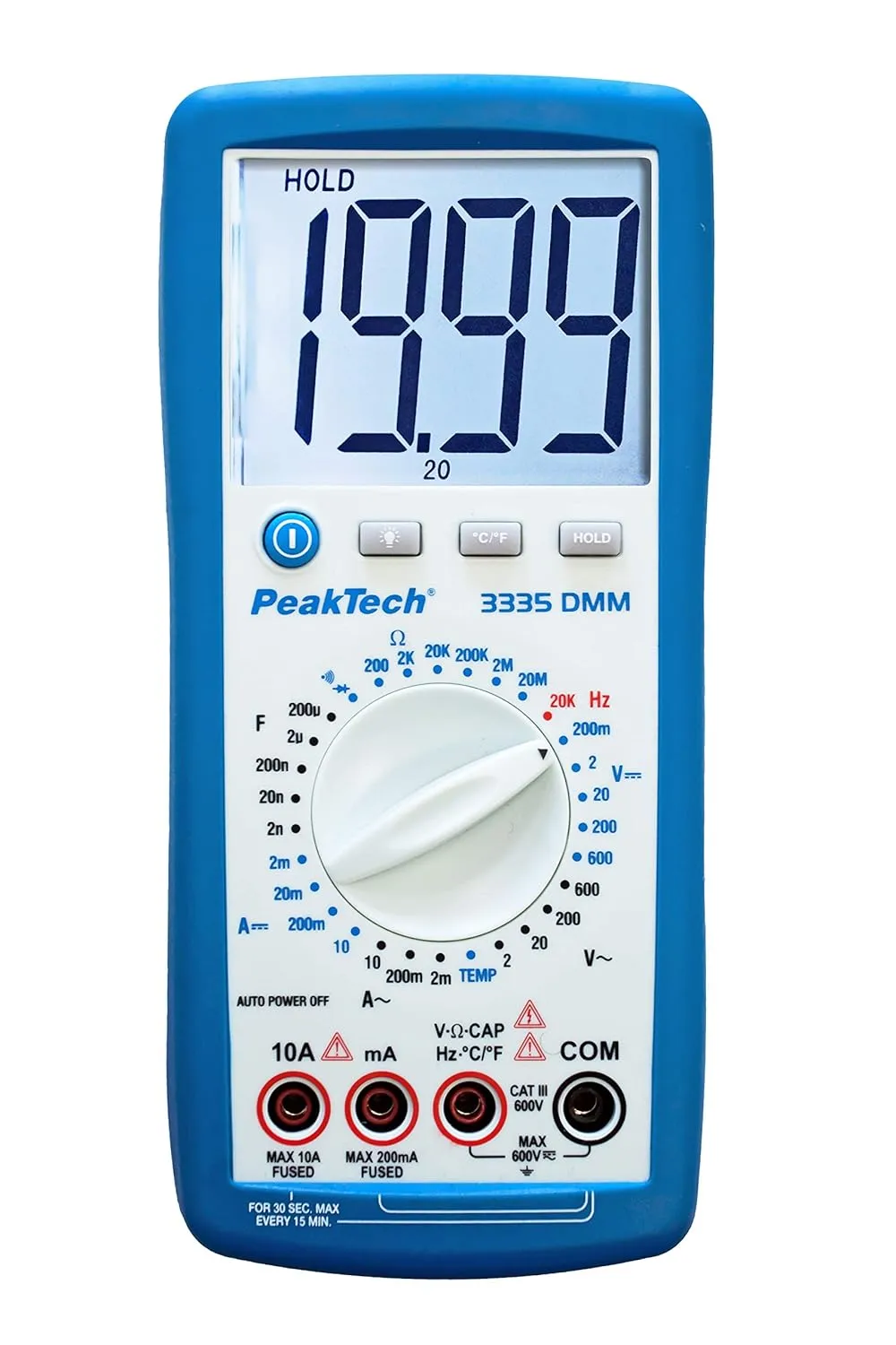 Voltímetro, probador de continuidad, medición de corriente